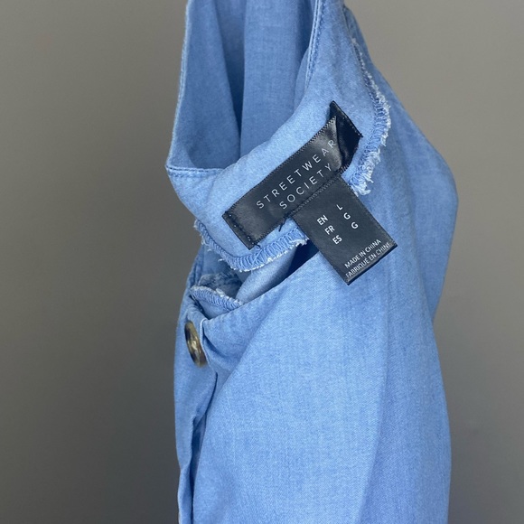 Streetwear Society - Denim Tank Top - Large - Picture 3 of 3